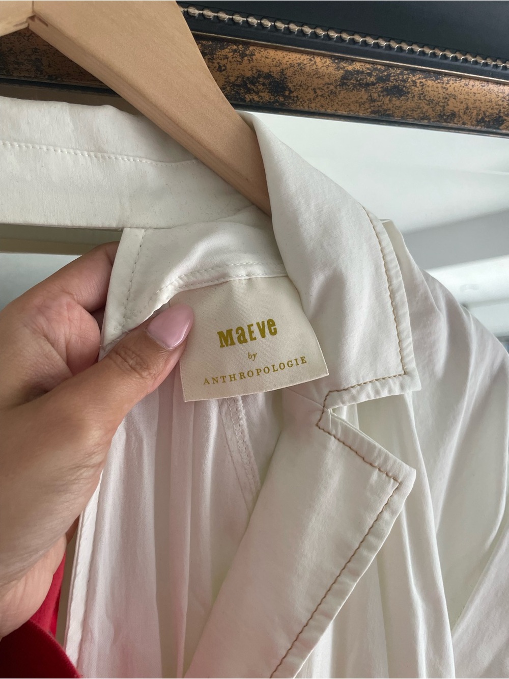 Anthropologie // Maeve Poplin Midi Shirtdress - Picture 6 of 8